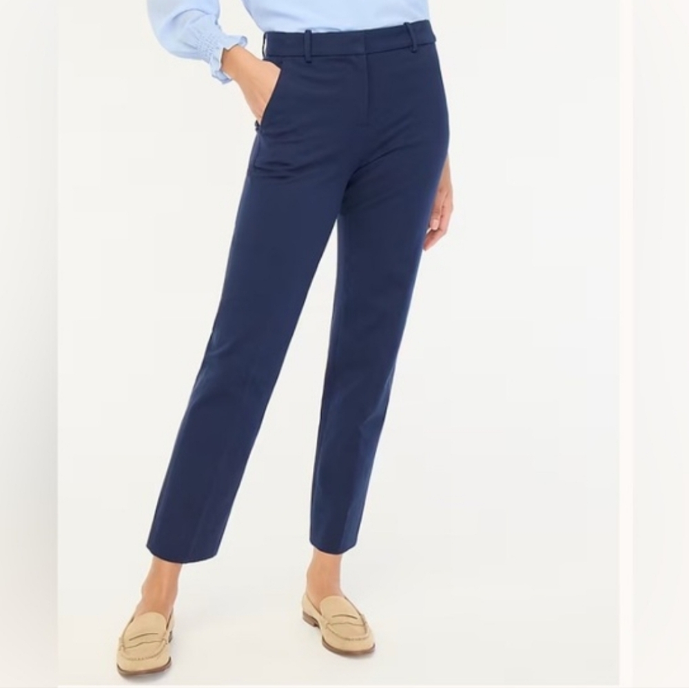 J.‎ Crew Navy Kallie Pants Size 4 Tall